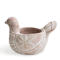 Handmade Terracotta Spotted Dove Planter, Indoor Succulent, Herb or Flower Pot | Housewarming Gift