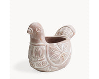 Handmade Terracotta Spotted Dove Planter, Indoor Succulent, Herb or Flower Pot | Housewarming Gift