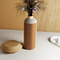 Serenity Vase For Fresh and Dried Flower Bouquet, Home Decor, Housewarming Gift for Her, Natural Wood