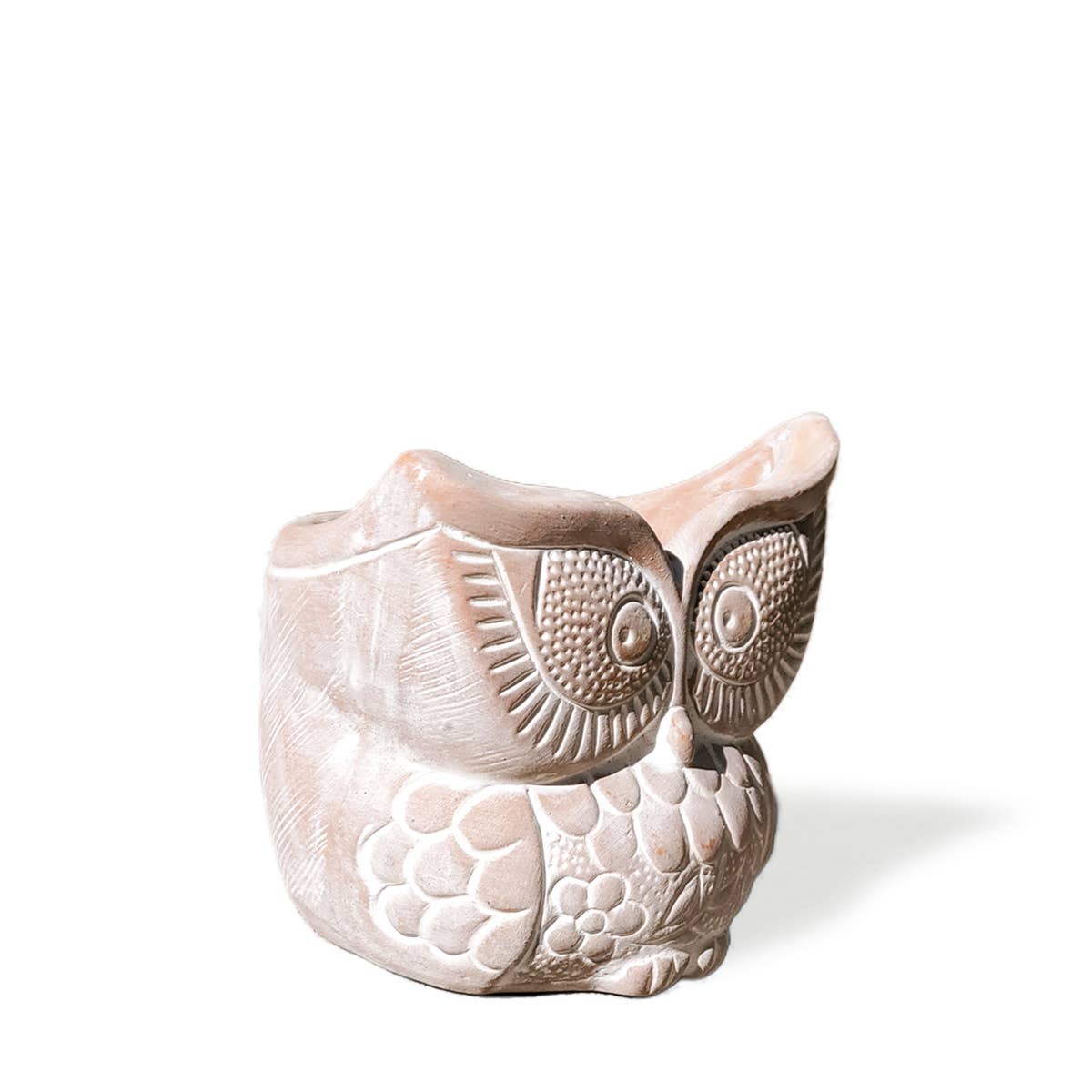 Handmade Terracotta Owl Planter, Indoor Succulent, Herb or Flower Pot | Housewarming Gift
