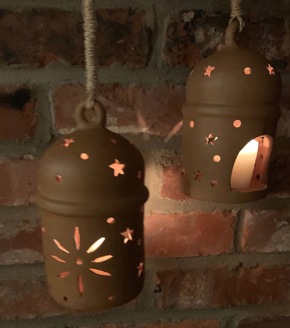 Traditional Ceramic Lantern, Outdoor Home Decor | 11-inch Terracotta from Nicaragua