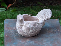 Handmade Terracotta Turtle Dove Planter, Indoor Succulent, Herb or Flower Pot | Housewarming Gift