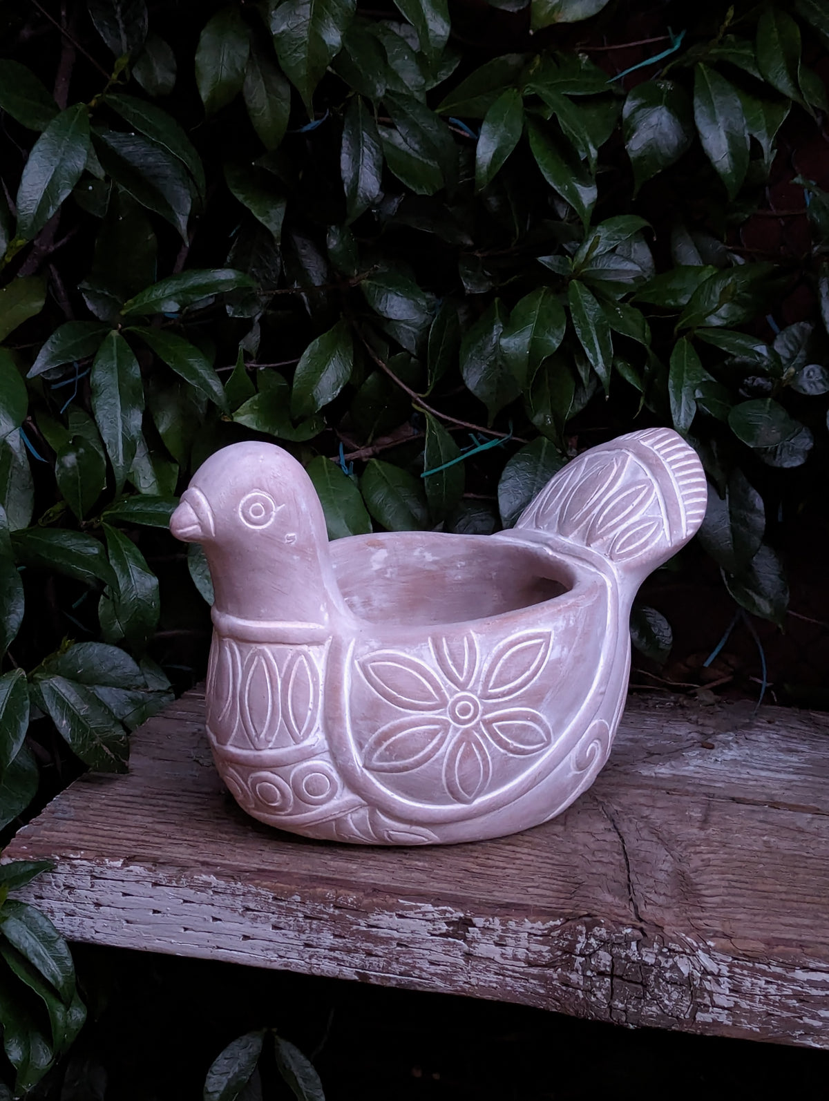 Handmade Terracotta Spotted Dove Planter, Indoor Succulent, Herb or Flower Pot | Housewarming Gift