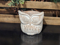 Handmade Terracotta Owl Planter, Indoor Succulent, Herb or Flower Pot | Housewarming Gift
