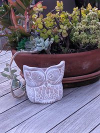 Handmade Terracotta Owl Planter, Indoor Succulent, Herb or Flower Pot | Housewarming Gift