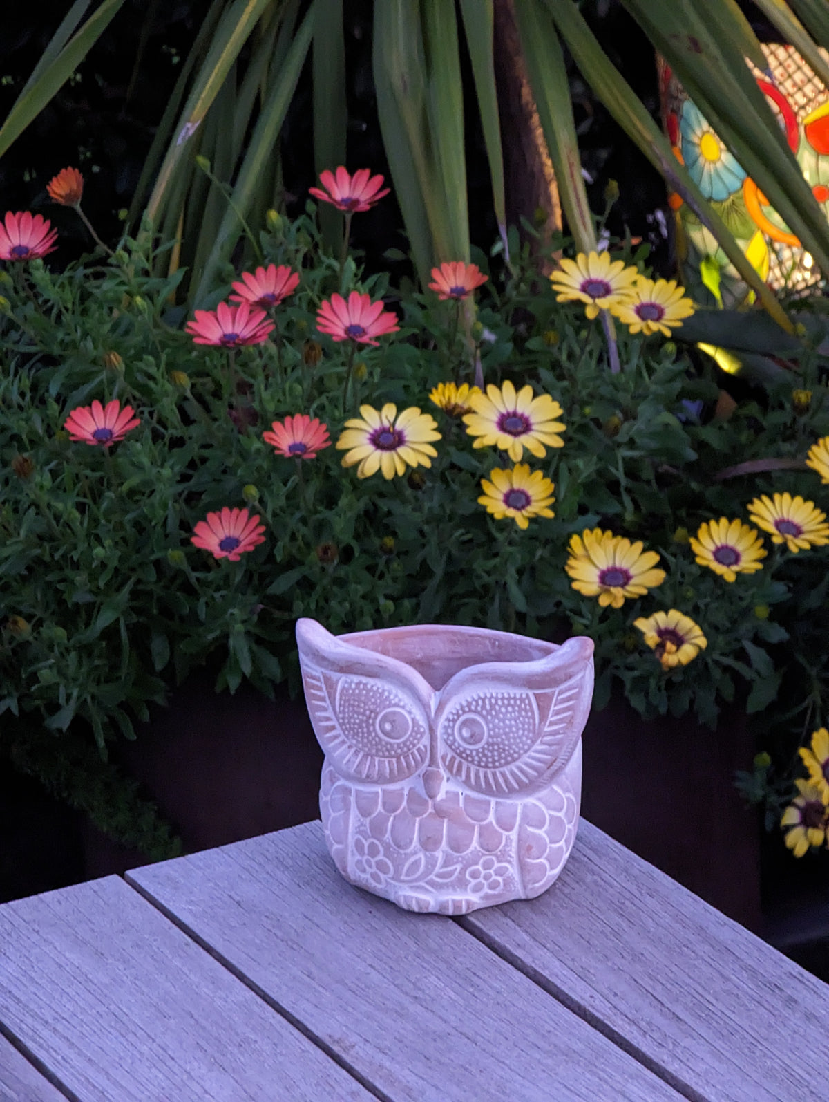 Handmade Terracotta Owl Planter, Indoor Succulent, Herb or Flower Pot | Housewarming Gift