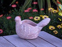 Handmade Terracotta Turtle Dove Planter, Indoor Succulent, Herb or Flower Pot | Housewarming Gift