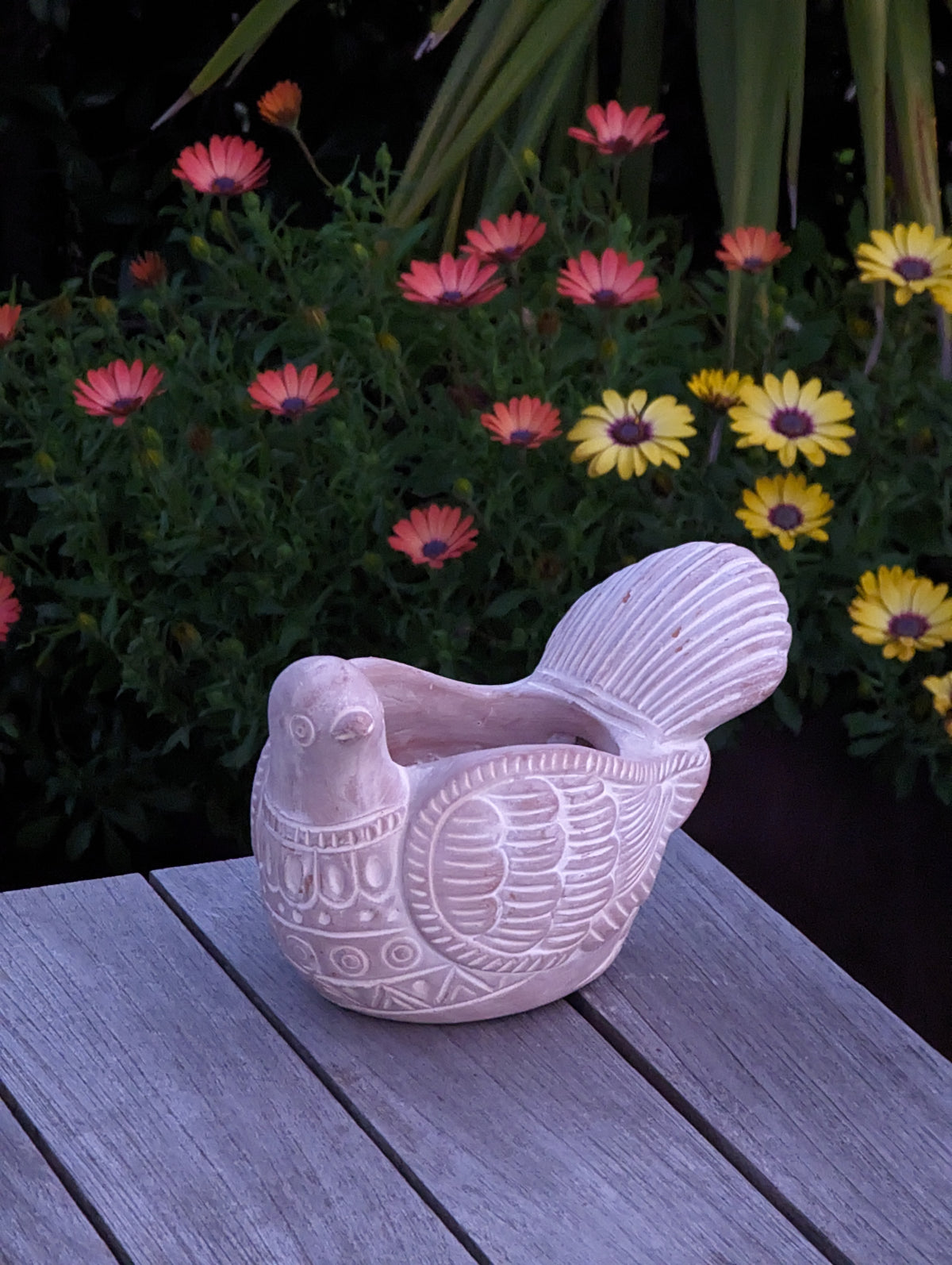 Handmade Terracotta Turtle Dove Planter, Indoor Succulent, Herb or Flower Pot | Housewarming Gift