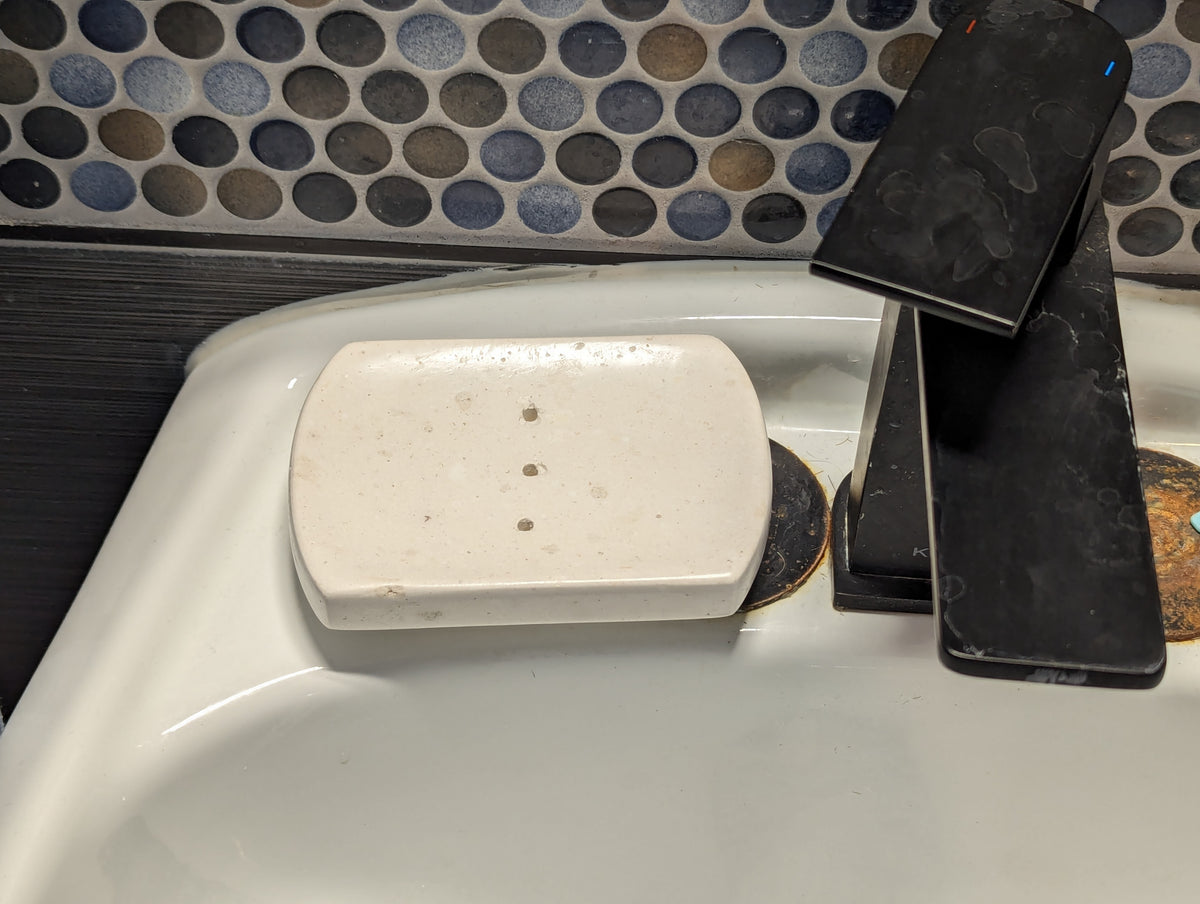 Soapstone Soap Dish from Nicaragua. Bathroom or Kitchen Home Decor