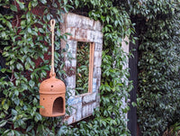 Traditional Ceramic Lantern, Outdoor Home Decor | 11-inch Terracotta from Nicaragua