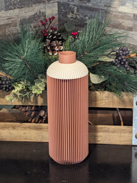 Serenity Vase For Fresh or Dried Flower Bouquets, Home Decor, Housewarming Gift for Her, Terracotta