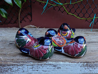 Talavera Birdie Home Decor | Ceramic Pottery Bird Statue & Small Bird Decor, Colorful Bird Art for Home, Yard or Garden Decor