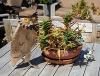 Bronze Owl Garden Decor & Metal Owl Statue, Outdoor Owl Decoration Yard Decor, Metal Owl Sculpture Home Decor Figurine