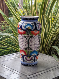 Pre-Order | Ceramic Talavera Vase is Exquisite Handmade Mexican Pottery | Decorative Floral Vase is Gorgeous Home Decor | Ships 3-25
