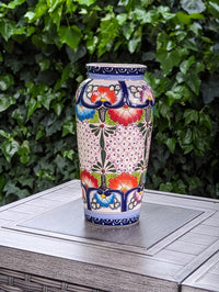 Pre-Order | Ceramic Talavera Vase is Exquisite Handmade Mexican Pottery | Decorative Floral Vase is Gorgeous Home Decor | Ships 3-25