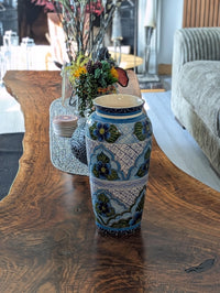 Ceramic Talavera Vase is Exquisite Handmade Mexican Pottery | Decorative Floral Vase is Gorgeous Home Decor & Centerpiece