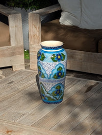Ceramic Talavera Vase is Exquisite Handmade Mexican Pottery | Decorative Floral Vase is Gorgeous Home Decor & Centerpiece