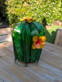 Cactus Garden Decor | Cactus Decorations for Your Yard or Home are Hand Painted Lifelike Metal Cactus - Mexican Yard Art to Enjoy at Home