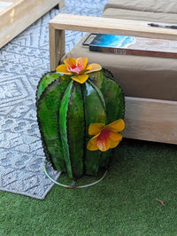 Cactus Garden Decor | Cactus Decorations for Your Yard or Home are Hand Painted Lifelike Metal Cactus - Mexican Yard Art to Enjoy at Home