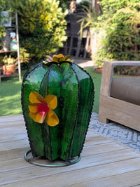 Cactus Garden Decor | Cactus Decorations for Your Yard or Home are Hand Painted Lifelike Metal Cactus - Mexican Yard Art to Enjoy at Home