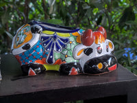 Cow Planter Talavera Pottery | Use Ceramic Cow Flower Pot for Outdoor or Indoor Plants, Handmade Cow Gifts
