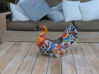 Peacock Flower Pot Ceramic Talavera Planter, Small Handmade Mexican Pottery Home Decor as Indoor Planter or Outdoor Pot