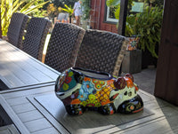 Cow Planter Talavera Pottery | Use Ceramic Cow Flower Pot for Outdoor or Indoor Plants, Handmade Cow Gifts