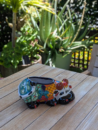 Cow Planter Talavera Pottery | Use Ceramic Cow Flower Pot for Outdoor or Indoor Plants, Handmade Cow Gifts