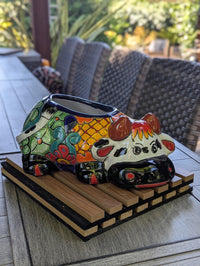 Cow Planter Talavera Pottery | Use Ceramic Cow Flower Pot for Outdoor or Indoor Plants, Handmade Cow Gifts