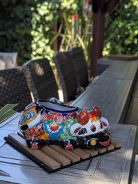 Cow Planter Talavera Pottery | Use Ceramic Cow Flower Pot for Outdoor or Indoor Plants, Handmade Cow Gifts