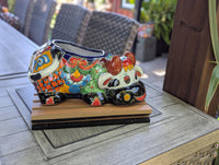 Cow Planter Talavera Pottery | Use Ceramic Cow Flower Pot for Outdoor or Indoor Plants, Handmade Cow Gifts