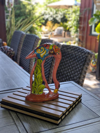 Pink Flamingo Home Decor or Yard Art, Talavera Pottery to use as Home Decor, Porch Decoration or Outdoor Decor