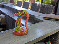 Pink Flamingo Home Decor or Yard Art, Talavera Pottery to use as Home Decor, Porch Decoration or Outdoor Decor