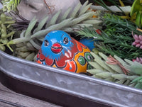 Birdie Home Decor | Ceramic Talavera Mexican Pottery is Lovely Bird Statue to use as Colorful Bird Art for Home, Porch, Yard or Garden Decor
