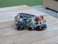 Cow Planter Talavera Pottery | Use Ceramic Cow Flower Pot for Outdoor or Indoor Plants, Handmade Cow Gifts