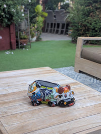 Cow Planter Talavera Pottery | Use Ceramic Cow Flower Pot for Outdoor or Indoor Plants, Handmade Cow Gifts