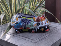 Cow Planter Talavera Pottery | Use Ceramic Cow Flower Pot for Outdoor or Indoor Plants, Handmade Cow Gifts