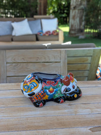 Cow Planter Talavera Pottery | Use Ceramic Cow Flower Pot for Outdoor or Indoor Plants, Handmade Cow Gifts