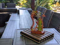 Pink Flamingo Home Decor or Yard Art, Talavera Pottery to use as Home Decor, Porch Decoration or Outdoor Decor