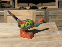Talavera Roadrunner is Handmade Mexican Ceramic Garden Art