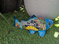 Talavera Pottery Fish: Handmade Mexican Ceramic Garden Decor