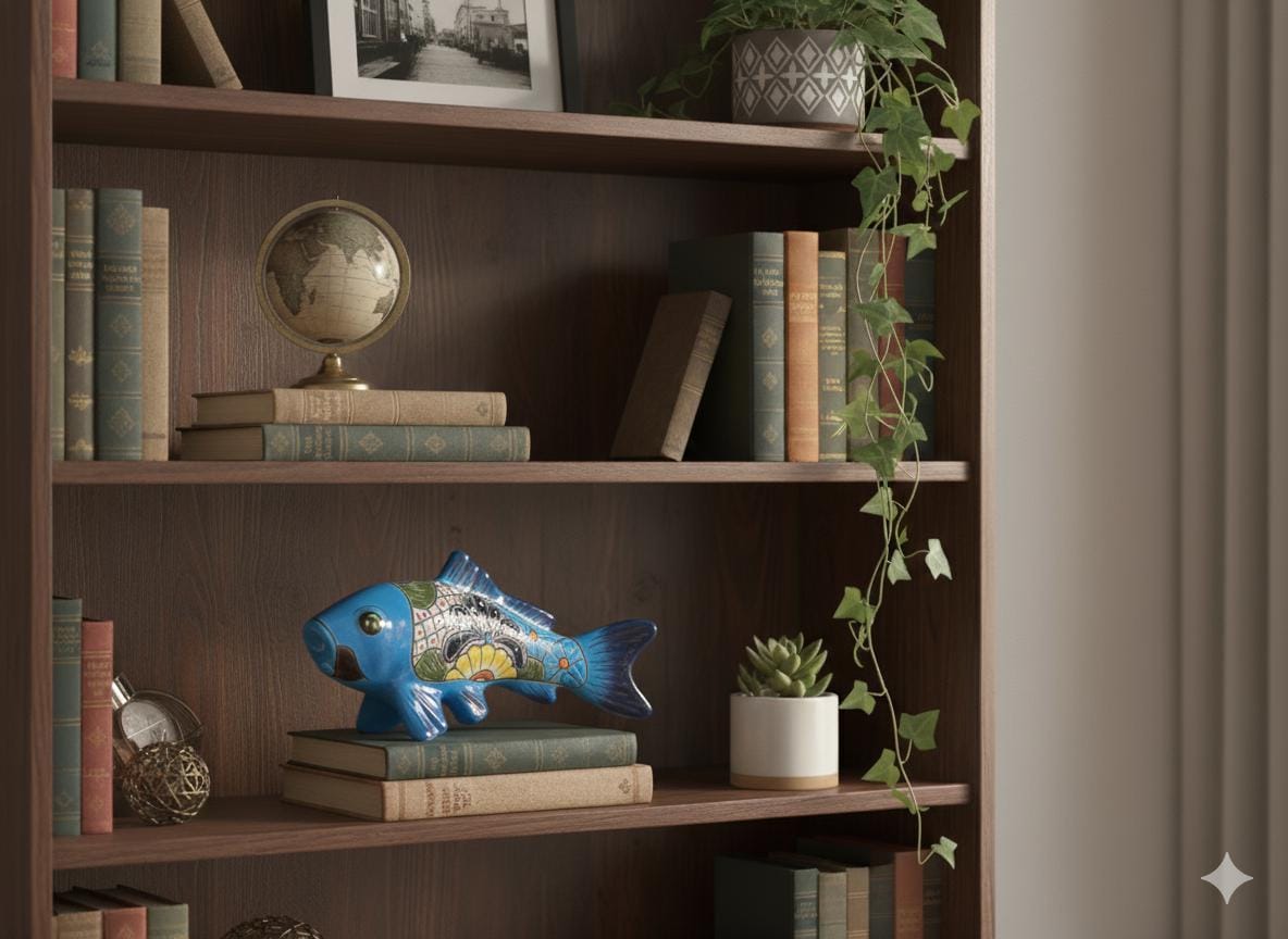 Talavera Pottery Fish: Handmade Mexican Ceramic Garden Decor