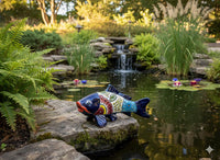 Talavera Pottery Fish: Handmade Mexican Ceramic Garden Decor