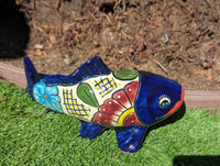 Talavera Pottery Fish: Handmade Mexican Ceramic Garden Decor