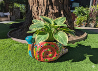 Talavera Snail Planter | Hand-painted Mexican Pottery Garden Decor