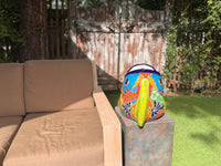 Talavera Whale Planter: Hand-Painted Ceramic Mexican Garden Decor