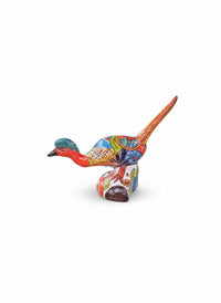 Talavera Roadrunner is Handmade Mexican Ceramic Garden Art