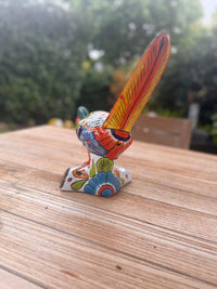 Talavera Roadrunner is Handmade Mexican Ceramic Garden Art