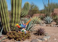 Talavera Roadrunner is Handmade Mexican Ceramic Garden Art