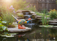 Talavera Roadrunner is Handmade Mexican Ceramic Garden Art